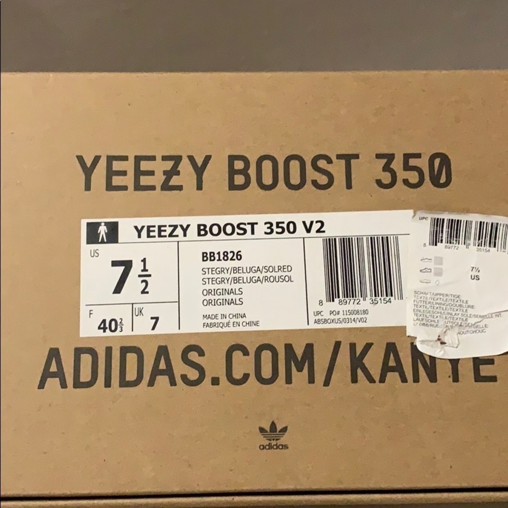 Authentic Yeezy boost 350 V2 Beluga Size 7.5 - Picture 7 of 8